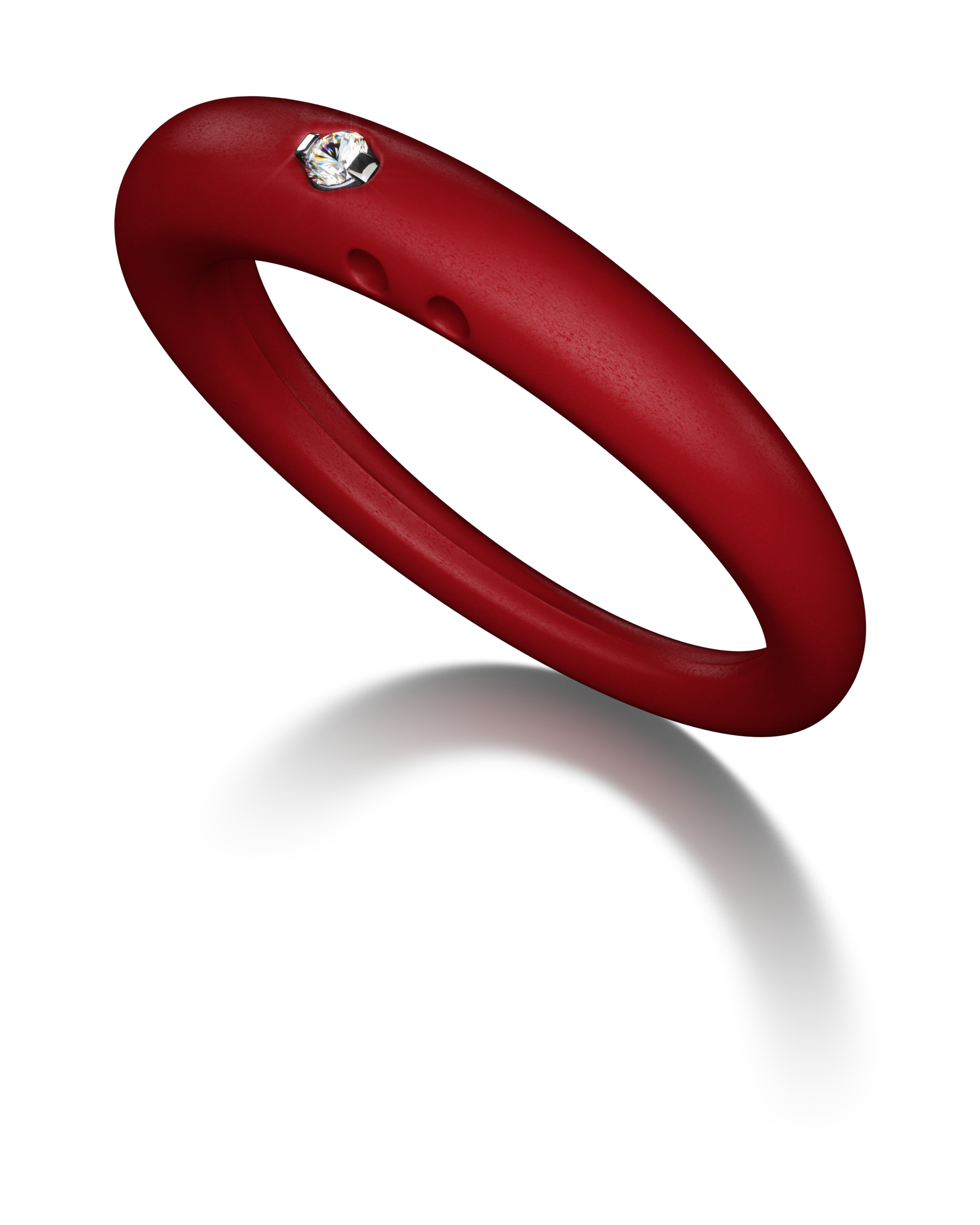 Anello Duepunti- Rosso Ruby