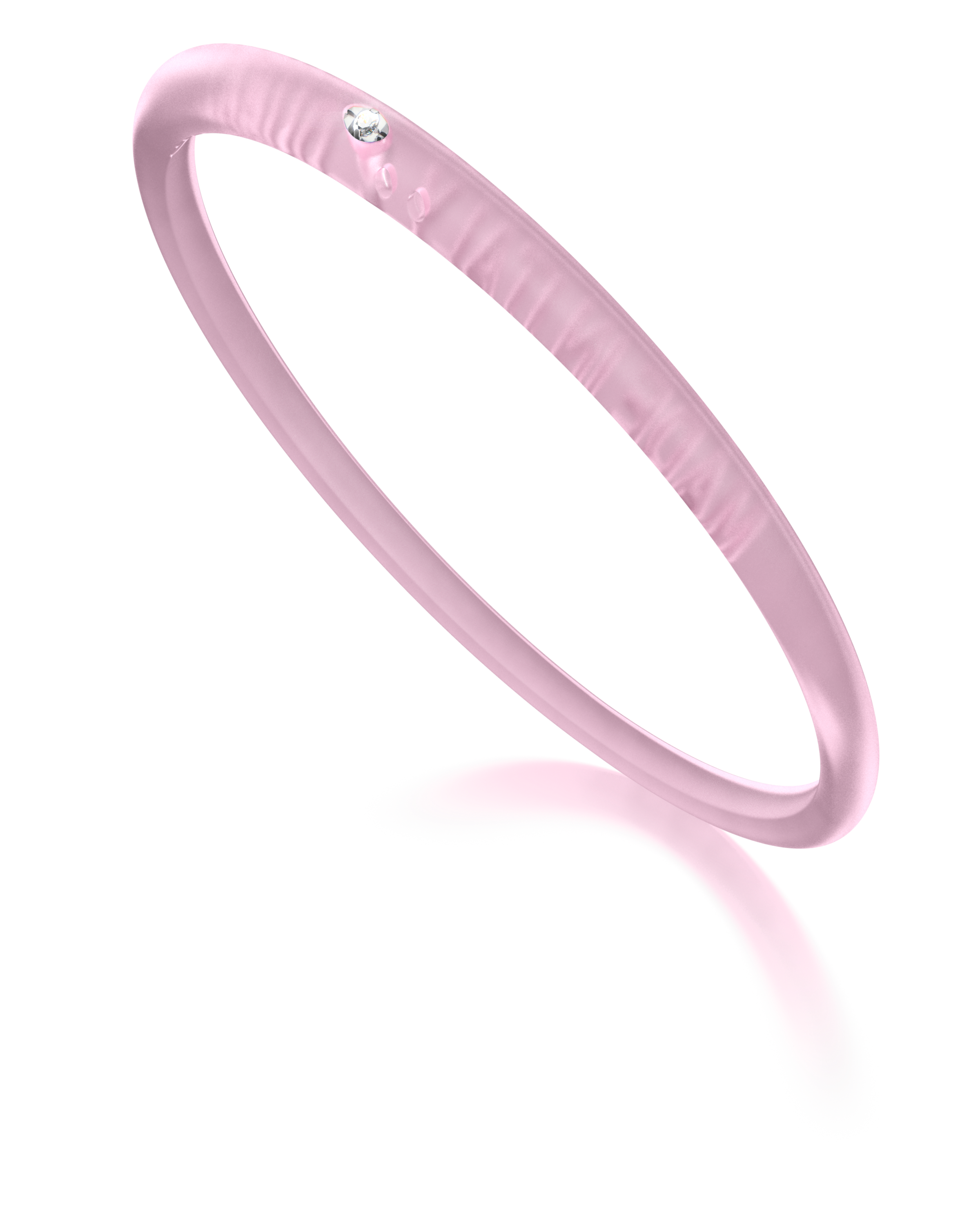 Bracciale Duepunti - Rosa Trasparente