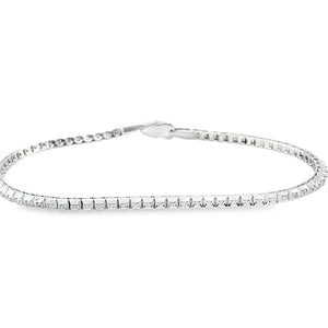 Bracciale Tennis in Argento e Diamanti