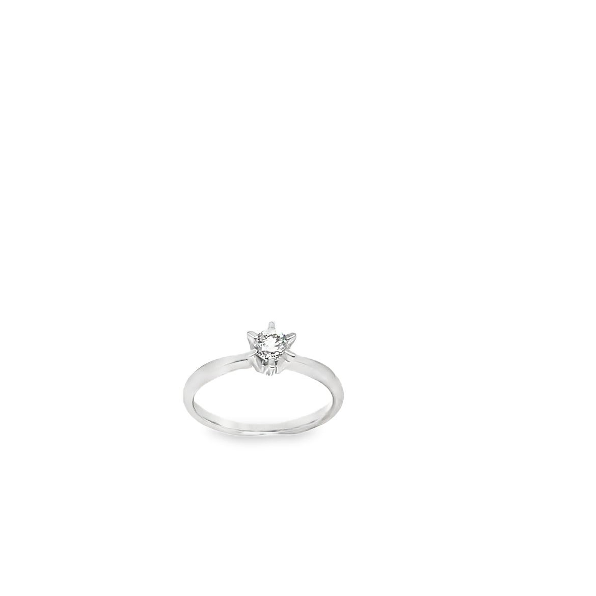 Anello Solitario con Diamante 0,30ct