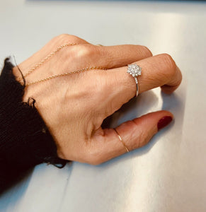 Anello Snowflake Diamanti
