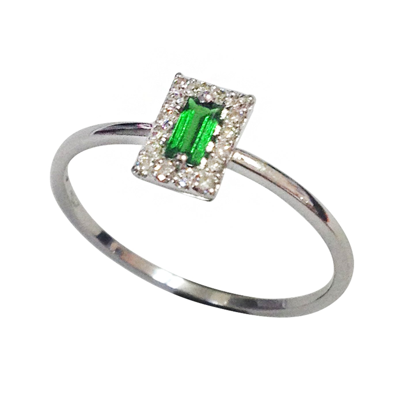 Anello Baguette Tsavorite