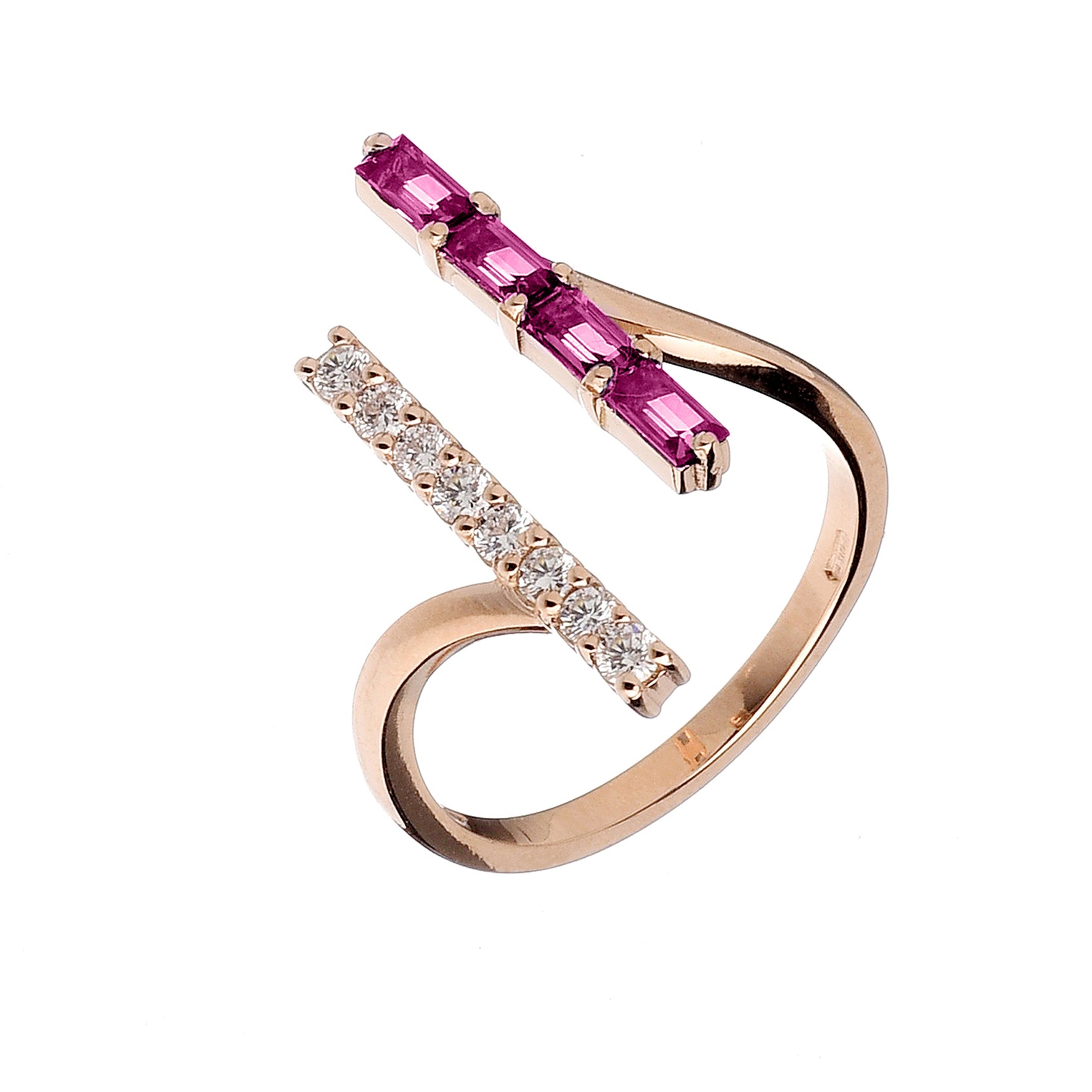 Anello Double Baguette