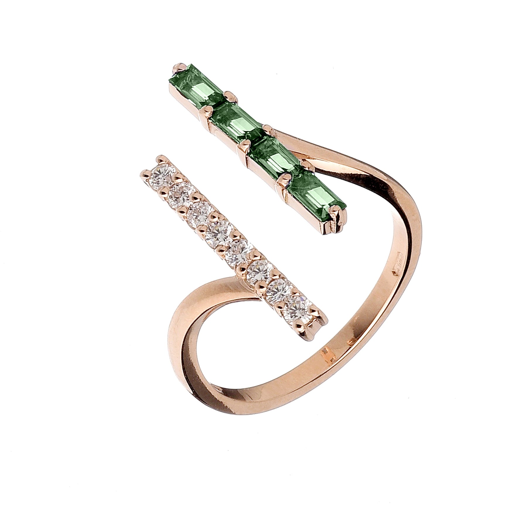 Anello Double Baguette