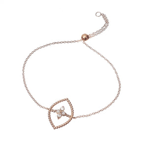 Bracciale Navette pallinato grande