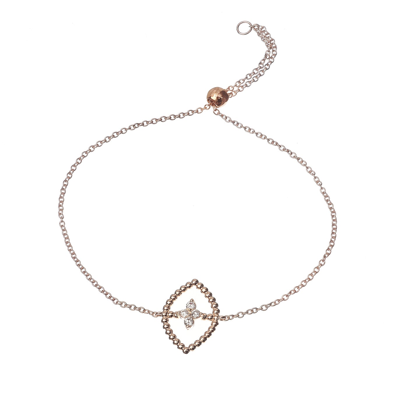 Bracciale Navette pallinato piccolo