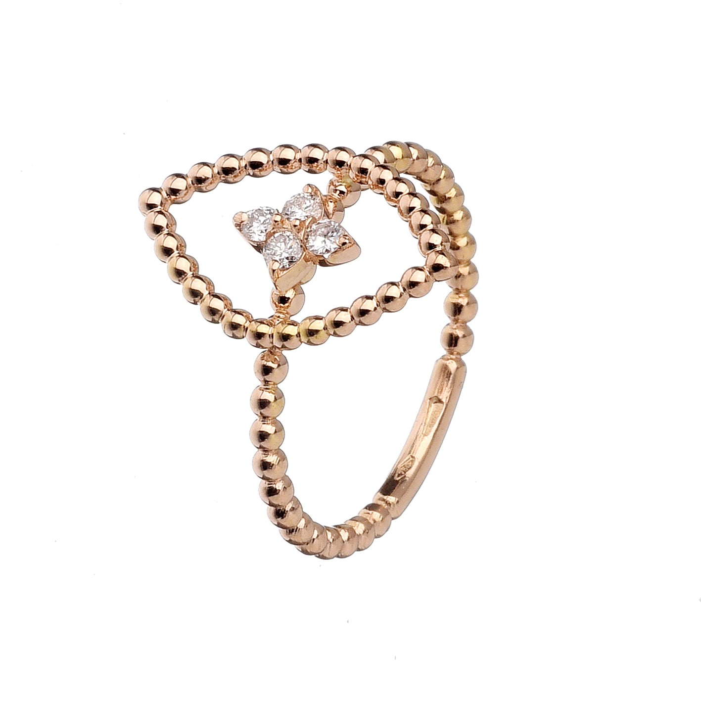 Anello Navette Small Pallinato