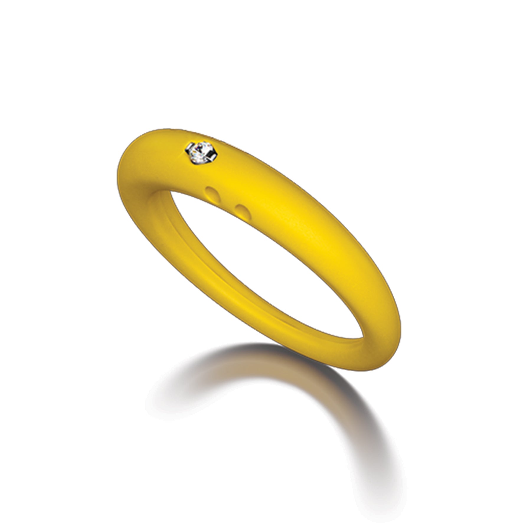 Anello Duepunti- Giallo