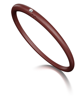 Bracciale Duepunti - Marrone