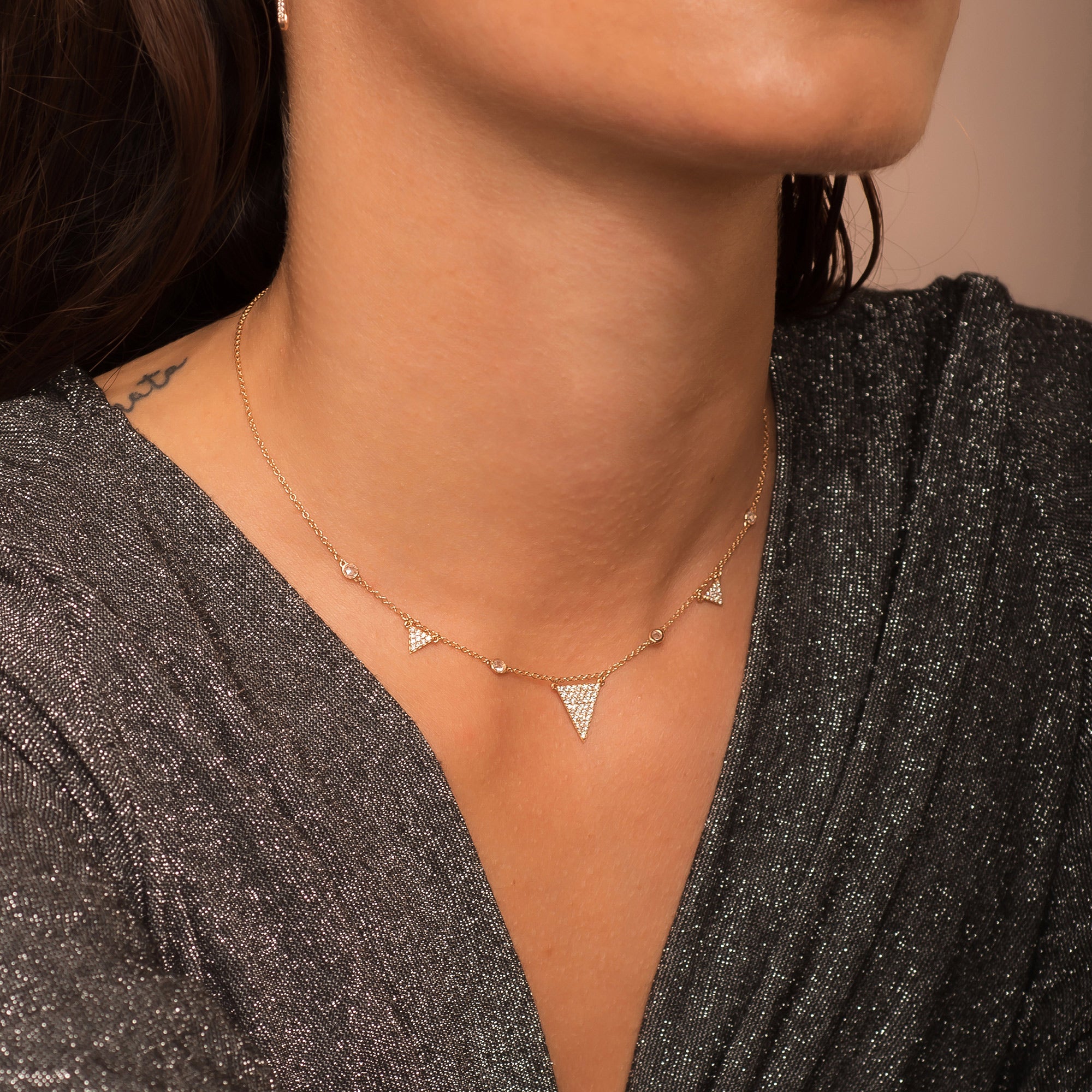 Choker Rock Triangoli e Tiffany
