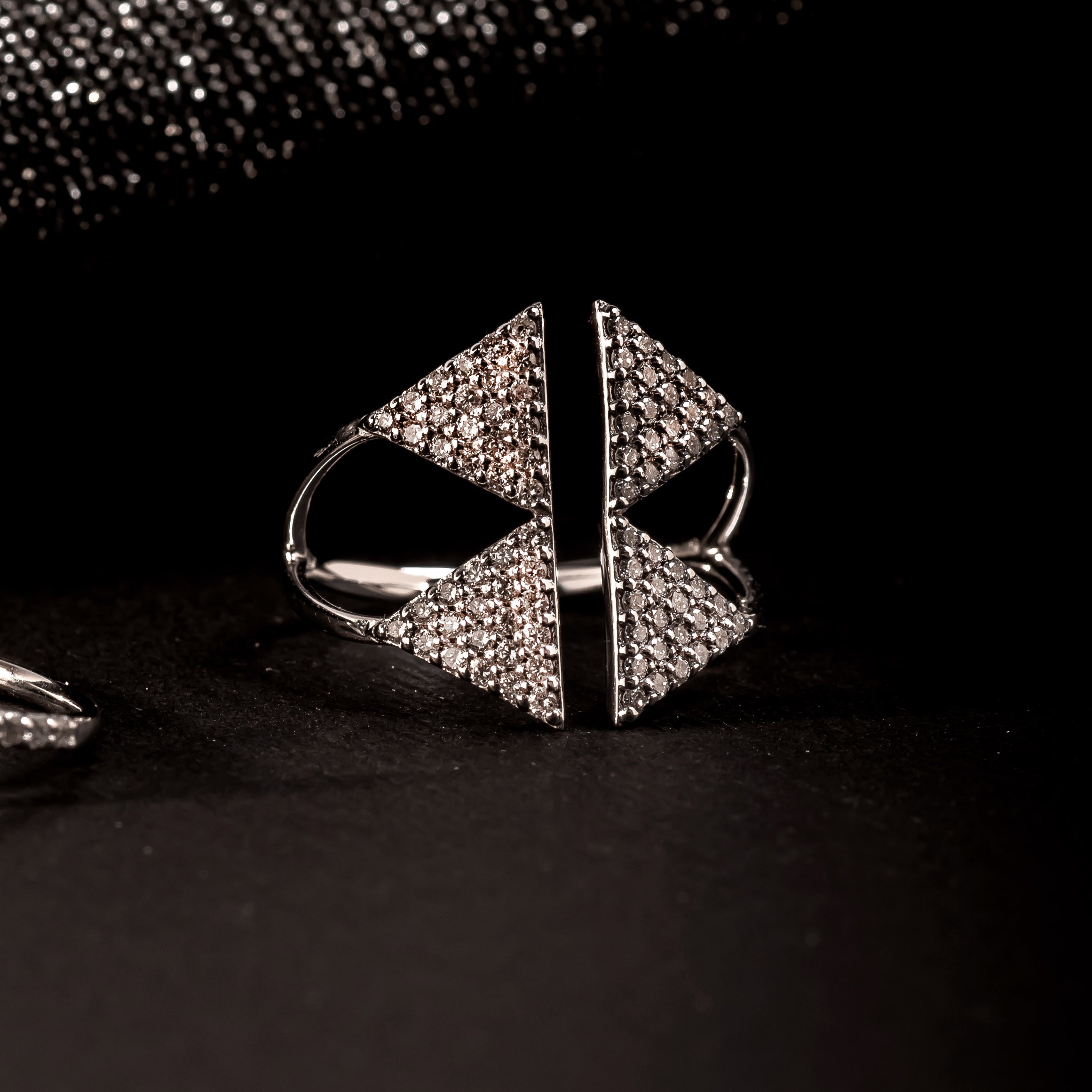 Anello Double Triangolo
