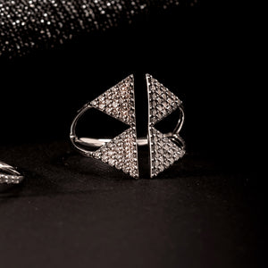Anello Double Triangolo