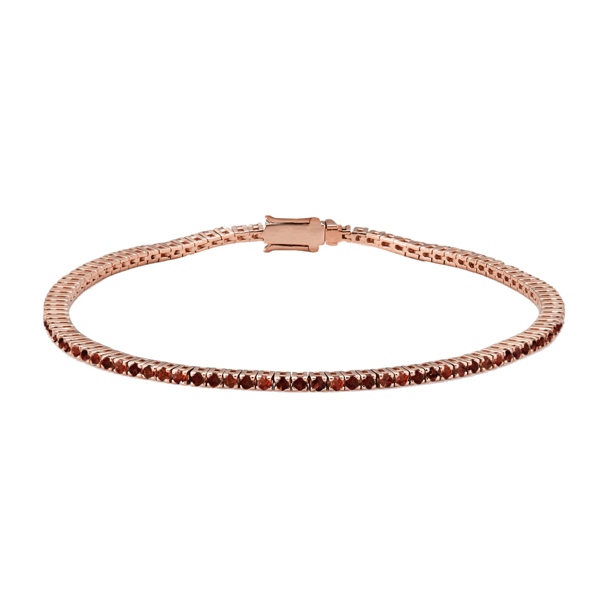 Tennis oro 9KT e diamanti red fancy