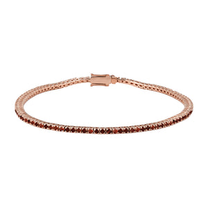 Tennis oro 9KT e diamanti red fancy