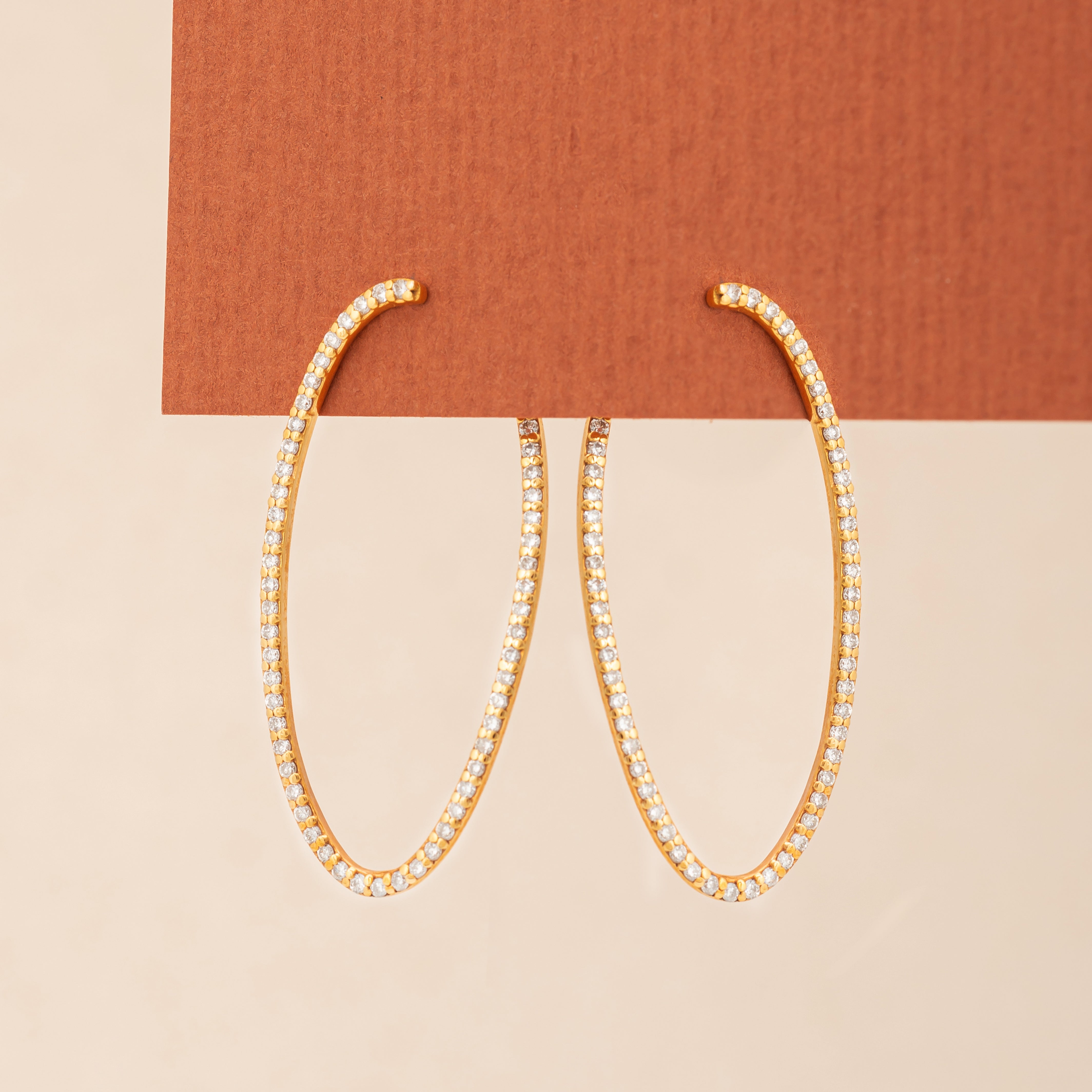 Orecchini Pavè Oval