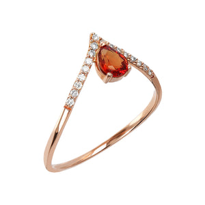 Anello V con Goccia