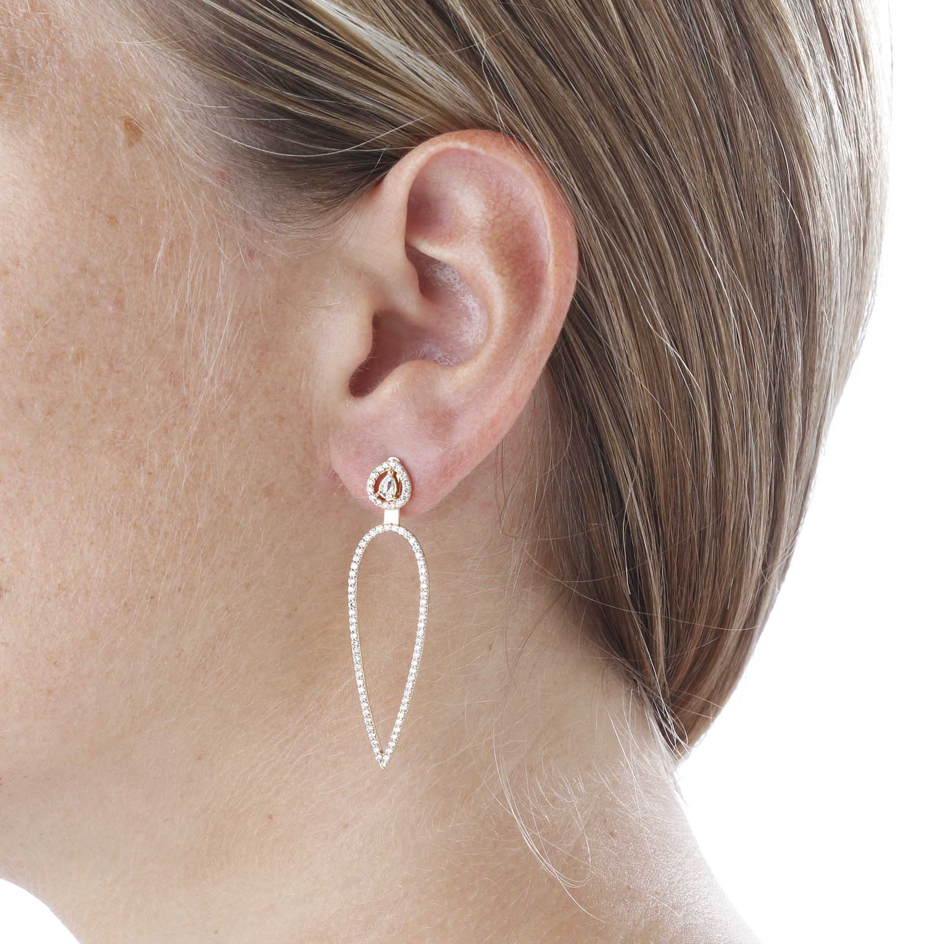 Orecchini Goccia e Diamante