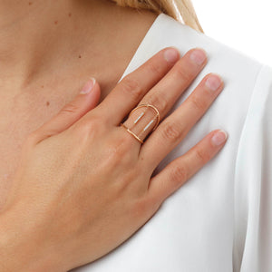 Anello con Diamanti e Catenina